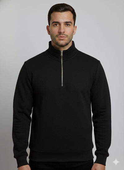 Primark Black quarter zipper sweatshirt for men’s