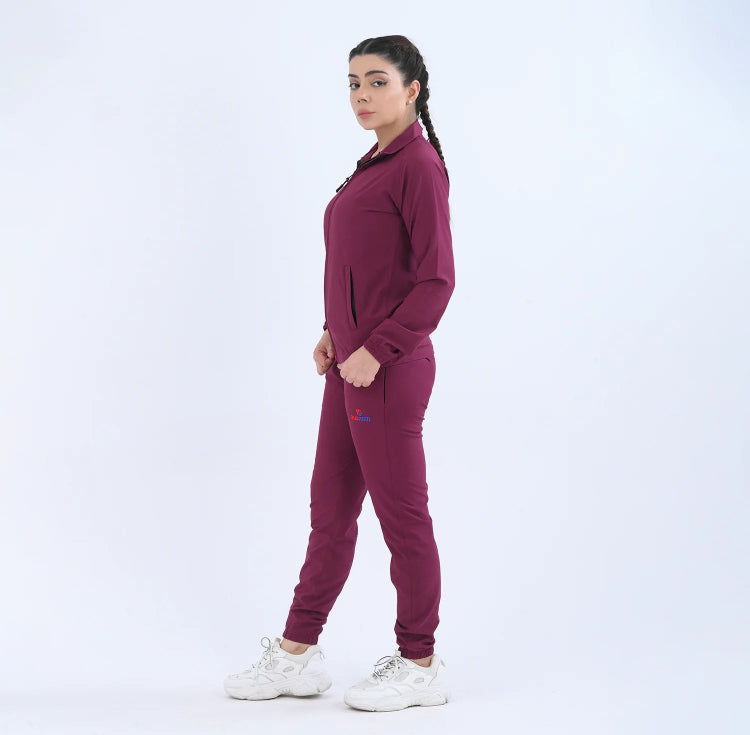 burgundy Run Fit set