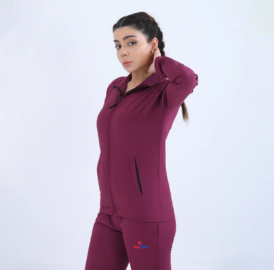 burgundy Run Fit set